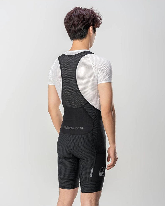 ROCKBROS Cycling Bib Shorts Classic Men Bike Pants Ciclismo Bicycle Shorts Pockets Outdoor Breathable Reflective Tights Shorts