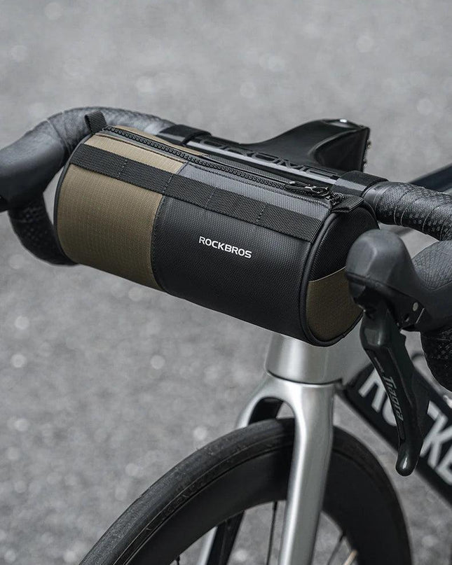 ROCKBROS Bicycle Bag Reflective Handlebar Bag Capacity Storage Multifunctional Portable 1.7L Shoulder Bag Front Bag Accessories