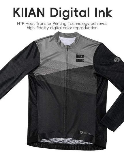 ROCKBROS Summer Cycling Jersey Quick Dry Long Sleeves Bicycle Shirt MTB Road Anti-UV Breathable Ciclismo Motor Bike Clothes
