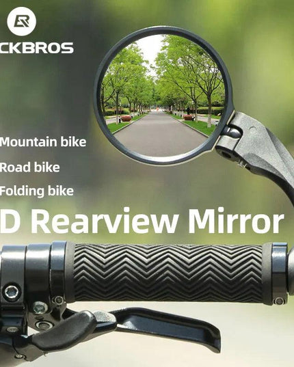 ROCKBRSO HD View MTB Road Bike Mirrors 360 Angle Adjustable Handlebar Wide Range Rearview Mirror For Motorcycle Accessories
