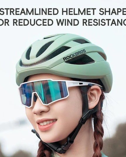 ROCKBROS Cycling Helmet Ultralight Safety Road Mountain Bike Helmet Adjustable Intergrally-molded Outdoor Racing Road Helmet