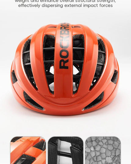 ROCKBROS Cycling Helmet Men Women Bicycle Helmet Intergrally-molded Adjustable MTB Road Thickened Sport Safe Hat Bike Helmet