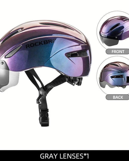 ROCKBROS Bicycle Helmet Cycling LED Light Rechargeable Cycling Helmet Mountain Road Bike Helmet Sport Safe Hat For Man