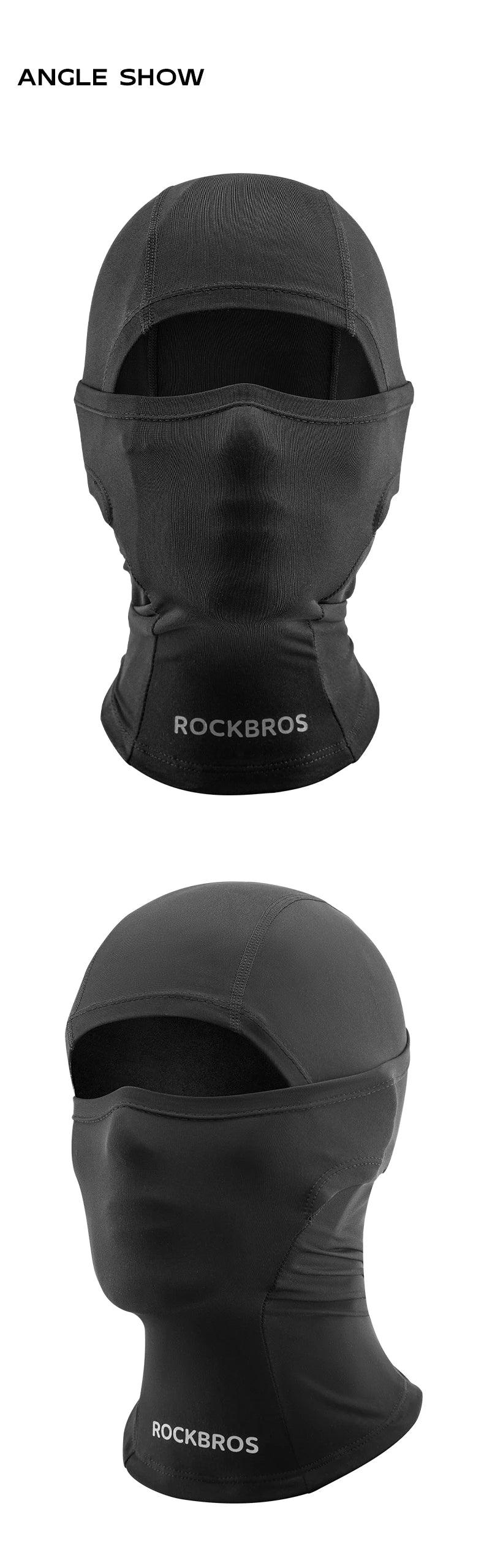 ROCKBROS Children‘s Winter Cycling Caps Riding Face Cover Windproof Outdoor Hiking Warm Neck Face Breathable Bike Hat Balaclava