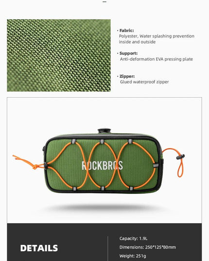 ROCKBROS ROAD TO SKY Cycling Bag Large Capacity Bicycle Handlebar Bag Front Suspension Bike Head Beam Hanger Bag Bike Accessary