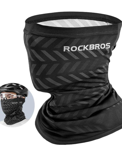 ROCKBROS Summer Face Scarf Neck Sun Protection Silk Cycling Headwear Motorcycle Scooter MTB Road Cycling Mask Breathable Bandana