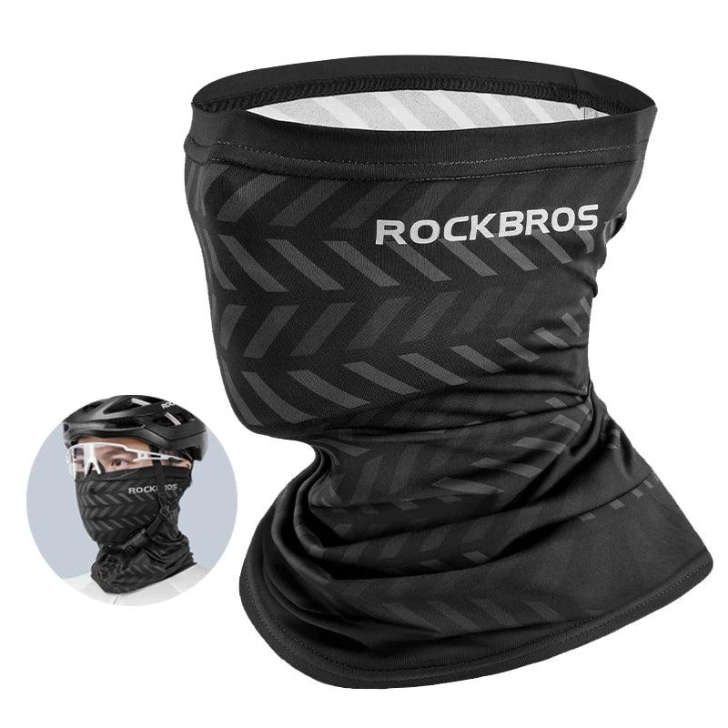 ROCKBROS Summer Face Scarf Neck Sun Protection Silk Cycling Headwear Motorcycle Scooter MTB Road Cycling Mask Breathable Bandana