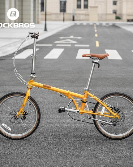 ROCKBROS Lightweight Bike Folding Design 20 inch Bike With Shimano 8-speed Wire-drawn Disc Brake System Adult Folding Bike