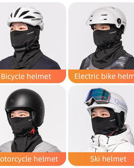 ROCKBROS Winter Windproof Warm Fleece Mask Balaclava Face Mask Men Soft High Elasticity Cycling Ski Fishing Mask Outdoor Sports