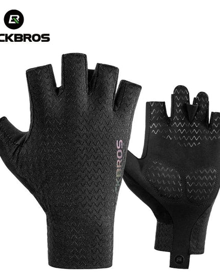 ROCKBROS Cycling Gloves Autumn Spring MTB Bike Gloves SBR Pad Half Finger Bicycle Goves Men Women Breathable Shockproof Gloves