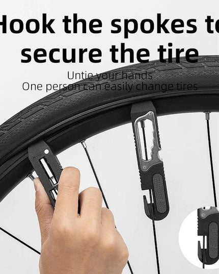 ROCKBROS Bicycle Wrench Set High Strength Multifunctional Portable Bicycle Tire Levers Ratchet Wrench Kit Bike Tire Prying Rod