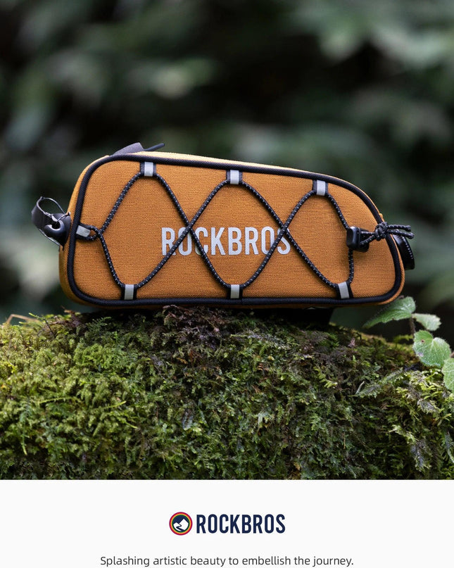 ROCKBROS ROAD TO SKY Cycling Bag Large Capacity Bicycle Front Tube Bag Long Distance Riding Head Beam Hanger Bag Bike Accessory