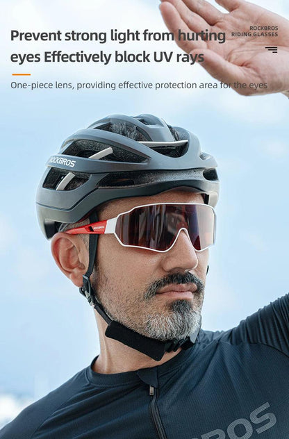 ROCKBROS Bike Photochromic Glasses Sports Sunglasses Men Women UV400 Anti-ultraviolet Goggles Cycling Fishing Outdoor Eyewear