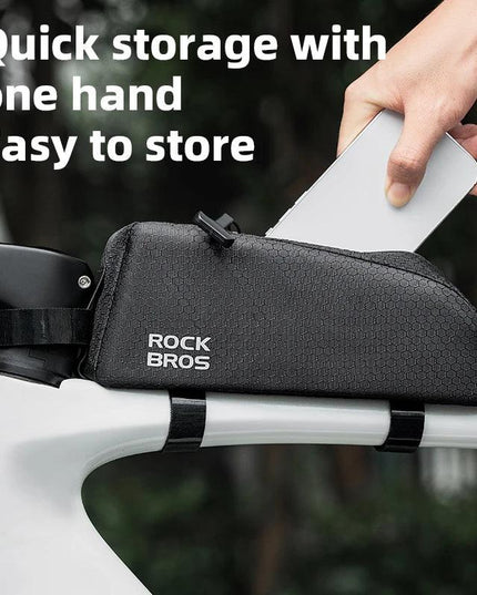 ROCKBROS Bicycle Bag Rainproof Cycling Top Tube Frame Bag Reflective Large Capacity MTB Road Bike  Pannier Bag Wear-resistant