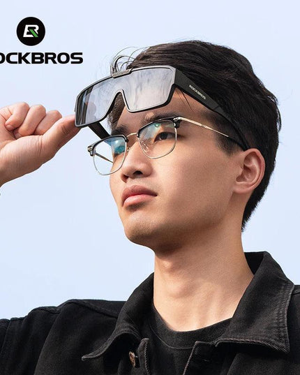 ROCKBROS Cycling Sunglasses Polarized UV Protection Set Glasses Frame for Myopia Glasses Running Fishing Cyling Goggles