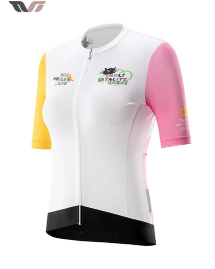 ROCKBROS TVI Women Cycling Jersey Summer Quick Dry Ciclismo Bike Clothes Anti-Uv Breathable Mountain Female Clothing Asian Size