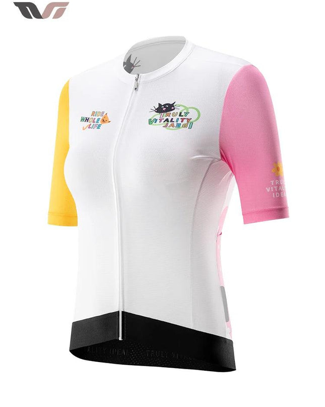 ROCKBROS TVI Women Cycling Jersey Summer Quick Dry Ciclismo Bike Clothes Anti-Uv Breathable Mountain Female Clothing Asian Size