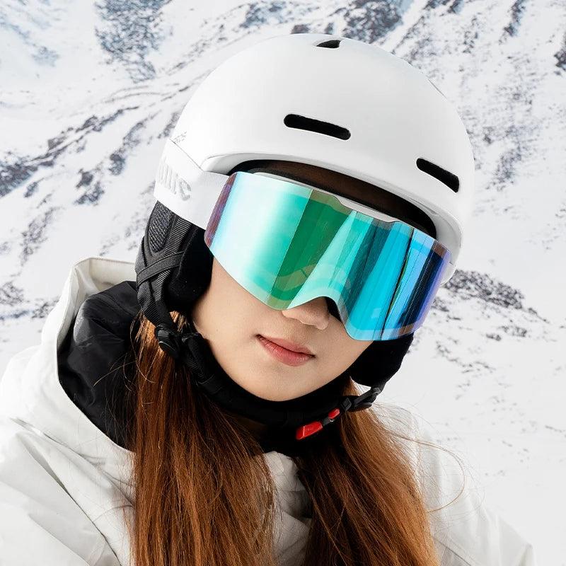 Qunature Ski Goggles Large Frame Snowboard Snow Goggles Double Layers UV400 Anti-fog Ski Glasses Skiing Outdoor Sport Eyewear