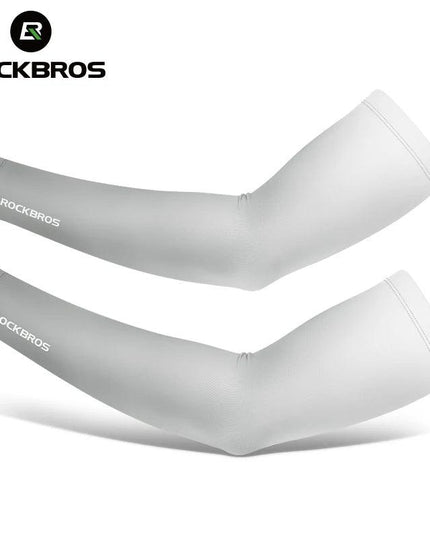 ROCKBROS Arm Sleeve UV Protection Cycling Sleeve Summer Quick Dry Breathable Fitness Fishing Sunscreen Sport Wear Arm Sleeves
