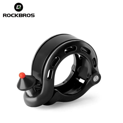 ROCKBROS Bicycle Bell MTB Road Cycling Horn Bike Handlebar Bell Q-Type Hidden Bell Safety Rainproof Anti-Slip Bike Accessories