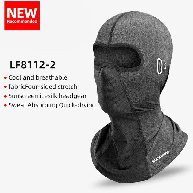 ROCKBROS Cycling Mask Summer UV Protection Balaclava Glasses Face Breathable Hole Men Women Quick-Drying Bicycle Ice silk Mask