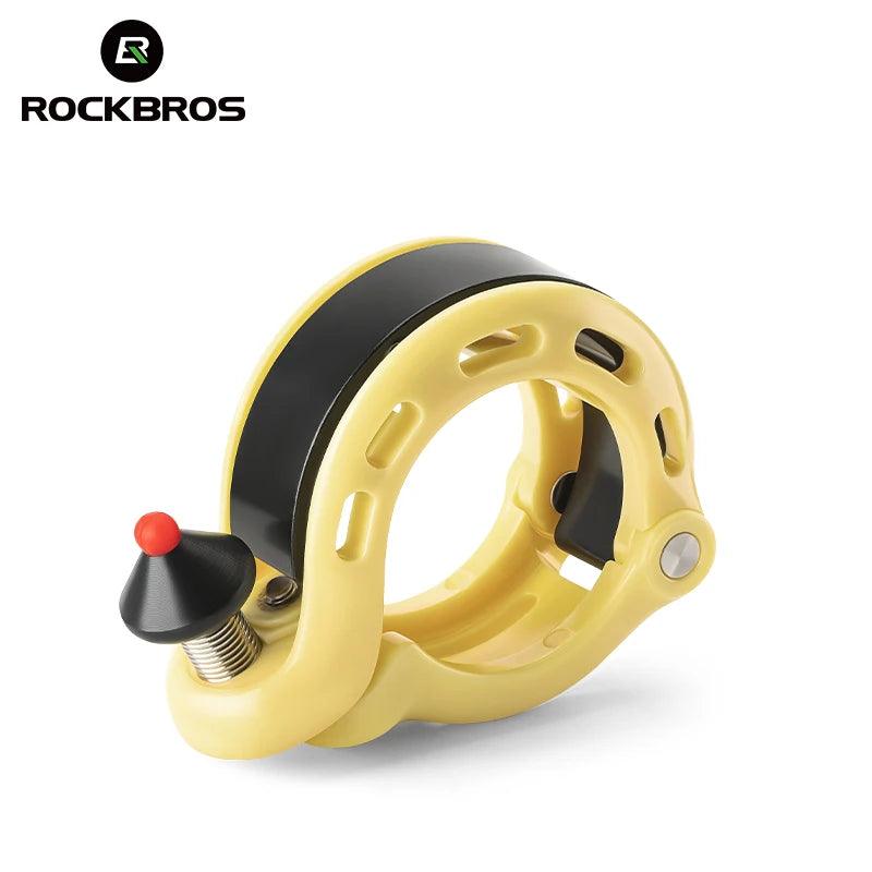 ROCKBROS Bicycle Bell MTB Road Cycling Horn Bike Handlebar Bell Q-Type Hidden Bell Safety Rainproof Anti-Slip Bike Accessories