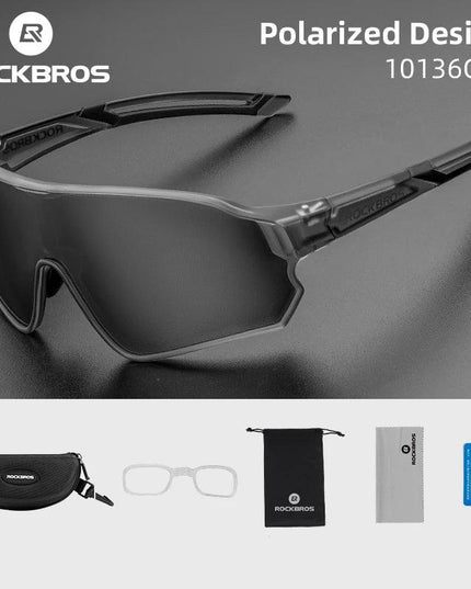 ROCKBROS Polarized Glasses UV400 Sunglasses Sport Protection Glasses Bicycle Eyewear Outdoor Hiking Camping Golf Cycling Goggles