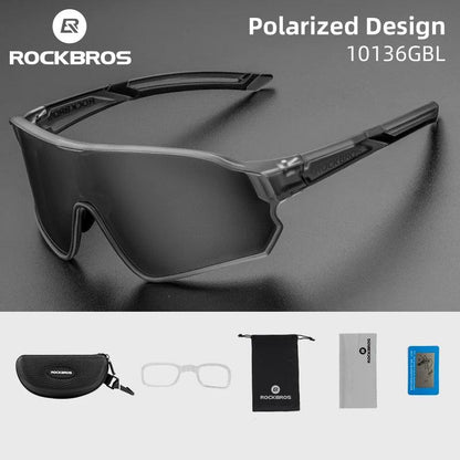 ROCKBROS Polarized Glasses UV400 Sunglasses Sport Protection Glasses Bicycle Eyewear Outdoor Hiking Camping Golf Cycling Goggles