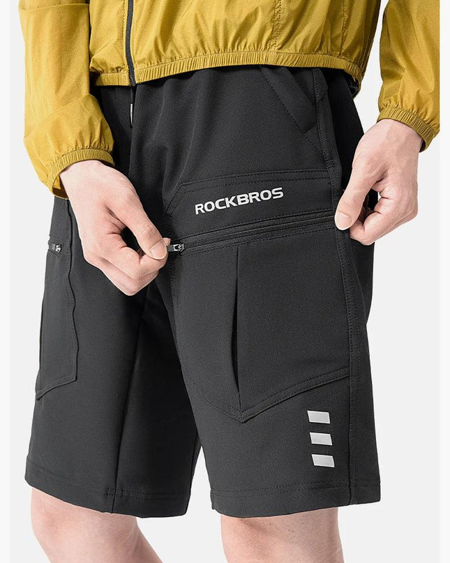 ROCKBROS Running Shorts Unisex Casual Shorts Fashion With Separable Underwear Shorts  Lightweight Outdoor Fishing Short Pants
