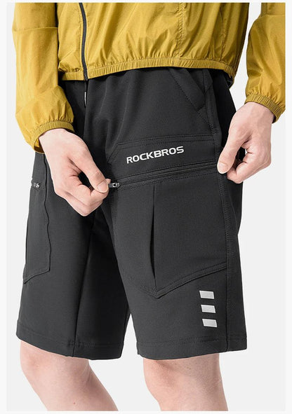 ROCKBROS Running Shorts Unisex Casual Shorts Fashion With Separable Underwear Shorts  Lightweight Outdoor Fishing Short Pants