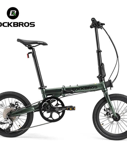ROCKBROS Bike 16 inch with SRAM X4/X5-speed Aluminium Alloy Frame Adult Folding Bike Adjustable 9-Speed 11-32T Cassette Bike