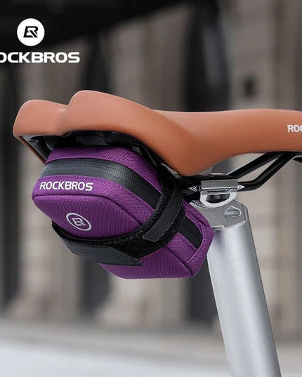 ROCKBROS Bicycle Saddle Bag 0.35L Mini Portable Tail Bag MTB Mountain Road Bike Tool kit Repair Bag Reflective Cycling Accessori
