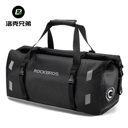 ROCKBROS Waterproof Motorcycle Pannier PVC 20L-60L Tail Bag Travel  Rear Seat Luggage Bag Multiple Carry Motorcycle AccessorIes