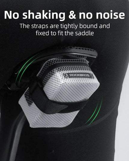 ROCKBROS Bicycle Tail Bag 0.4LMini Saddle Bag Lightweight Waterproof MTB Road Bike Tail Bag Portable Wear-resistant Cycling Gear