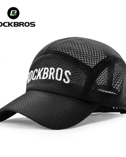 ROCKBROS Breathable Mesh Baseball Cap Summer Cool Quick Dry Hat Golf Tennis Cap Men Women For Outdoor Sports Cycling Running Hat