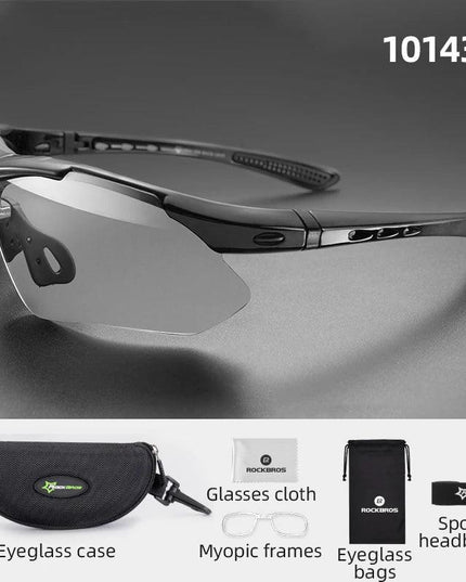 ROCKBROS Bicycle Glasses Polarized Bike Sports Sunglasses Photochromic Men Women UV400 MTB Road Bike Goggles Outdoor Eyewear