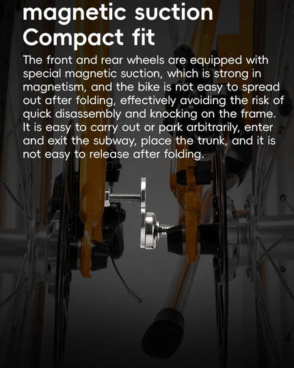 ROCKBROS Lightweight Bike Folding Design 20 inch Bike With Shimano 8-speed Wire-drawn Disc Brake System Adult Folding Bike
