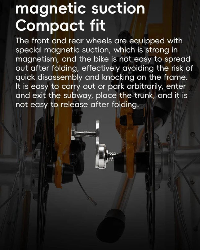 ROCKBROS Lightweight Bike Folding Design 20 inch Bike With Shimano 8-speed Wire-drawn Disc Brake System Adult Folding Bike