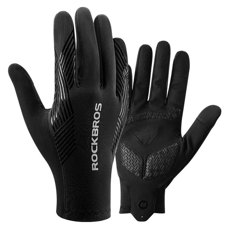 ROCKBROS Cycling Gloves Spring Summer Gloves Touch Screen Anti-slip Breathable MTB Road Bike Running Fitness Gym Motor Gloves