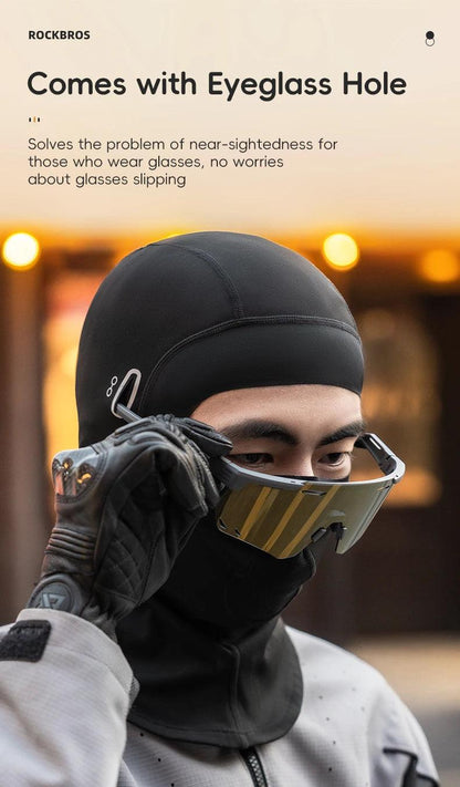 ROCKBROS Cycling Mask Winter Warm Fleece Face Scarf Mask Bicycle Balaclava Windproof Neck Cover Fishing Skiing Motorcycle Mask