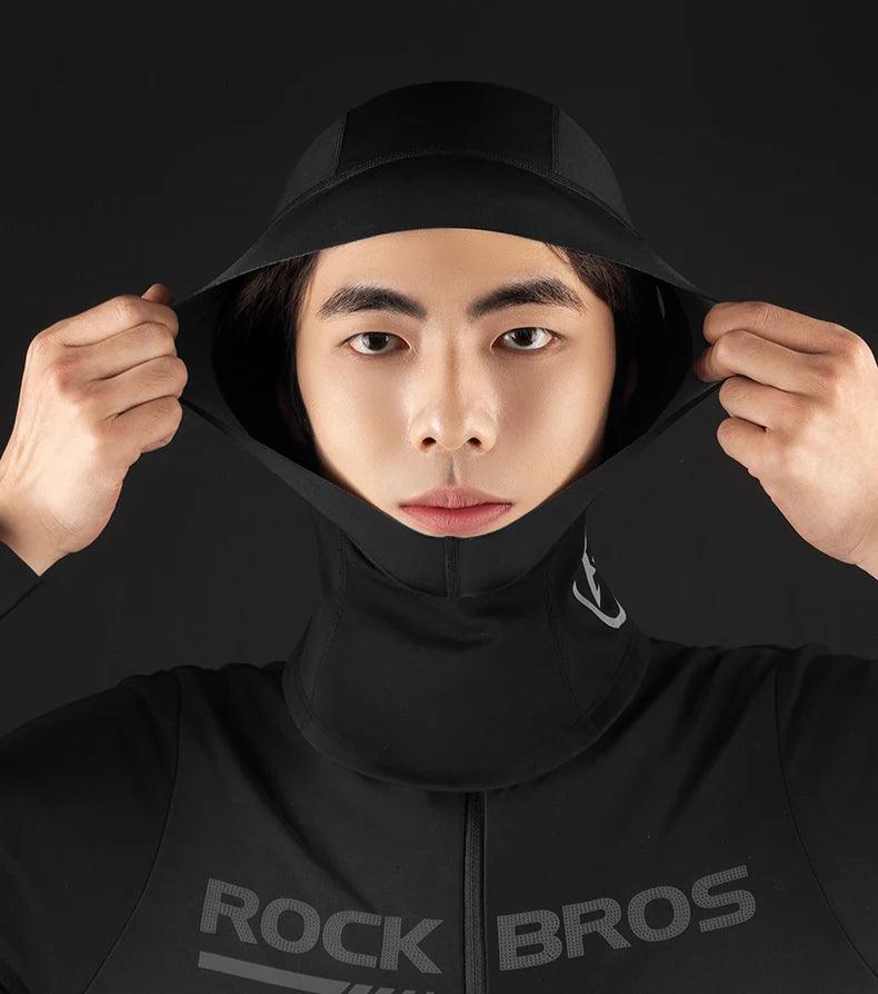 ROCKBROS Scarf Warmer Fleece Balaclava Non-Slip Outdoor Sport Cycling Mask Windproof Caps Ear Neck Protection Thermal Sport Mask