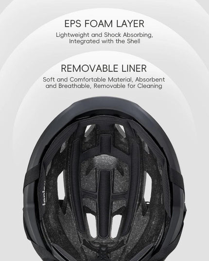 ROCKBROS Cycling Helmet Ultralight Safety Road Mountain Bike Helmet Adjustable Intergrally-molded Outdoor Racing Road Helmet