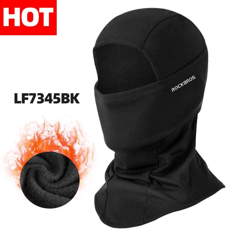 ROCKBROS Winter Cycling Mask Fleece Thermal Keep Warm Windproof Cycling Face Mask Balaclava Ski Mask Fishing Skiing Hat Headwear