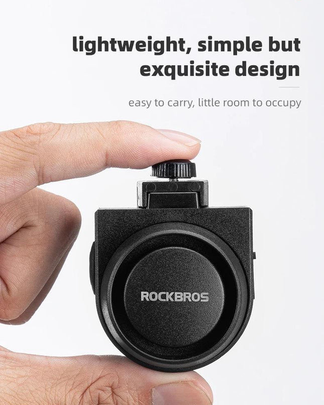 ROCKBROS Bicycle Bell Type-C Anti Theft Electric Horn Wireless Remote Control IPX5 Bike Hidden Installation Bicycle Accessory