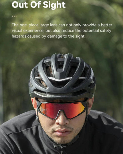 ROCKBROS Polarized Cycling Glasses Photochromic Glasses Men Sports Polarized Sunglasses Bicycle Riding Goggles Eyewear 2 Lens