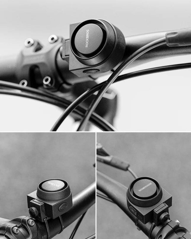 ROCKBROS Bicycle Bell Type-C Anti Theft Electric Horn Wireless Remote Control IPX5 Bike Hidden Installation Bicycle Accessory