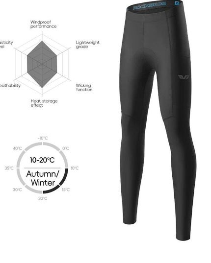 ROCKBROS TVI Series Women's Cycling Pants Riding Mountain Bike Trousers Windproof Breathable Bicycle Padded Tights Asain Size
