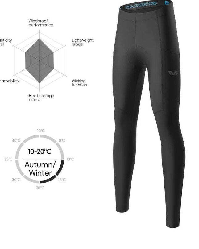 ROCKBROS TVI Series Women's Cycling Pants Riding Mountain Bike Trousers Windproof Breathable Bicycle Padded Tights Asain Size