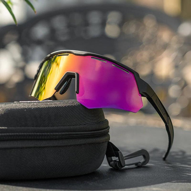 ROCKBROS Bike Glasses Polarized Men Women Bicycle Glasses 4Lens MTB Road Cycling Eyewear Glasses With Myopia Frame Sunglasses