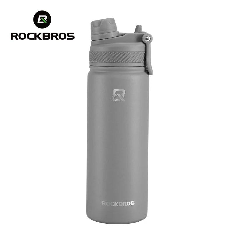 ROCKBROS 1L Thermal Water Bottle Sports Water Bottle Non Slip 304 Stainless Steel Cold And Hot Thermo Cup Cycling Hiking Equip